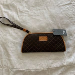 Rioni Signature Brown Clutch Bag